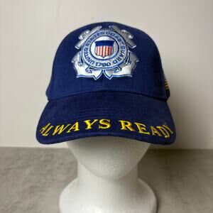 United States Coast Guard Embroidered Logo Motto Baseball Cap Adjustable Fit
